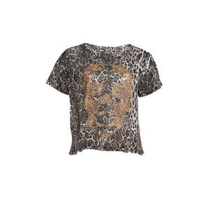 Philipp Plein Tshirt with leopard print